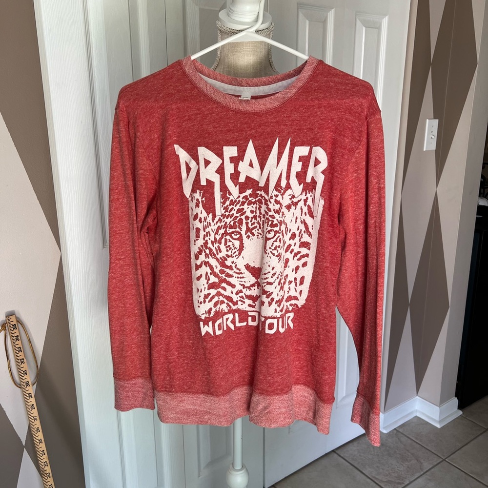 LAT apparel, sweat shirt -  orange, size small,